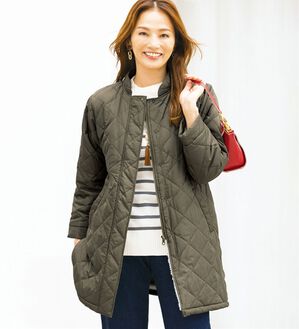 ルフラン（ルフラン）の「暖かボアキルトロングブルゾン（ロングコート）」｜詳細画像