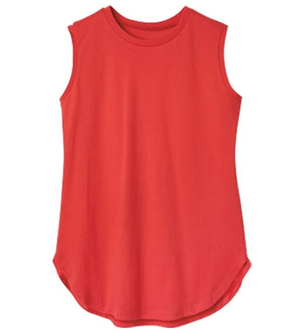 RANAN（ラナン）の「ひんやり！＜BC＞綿100％タンクトップ【選べる着丈】（カットソー）」｜詳細画像