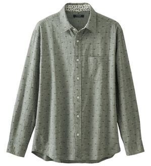「フレンチリネンブレンドカジュアルシャツ（メンズシャツ）」｜カーキコモン