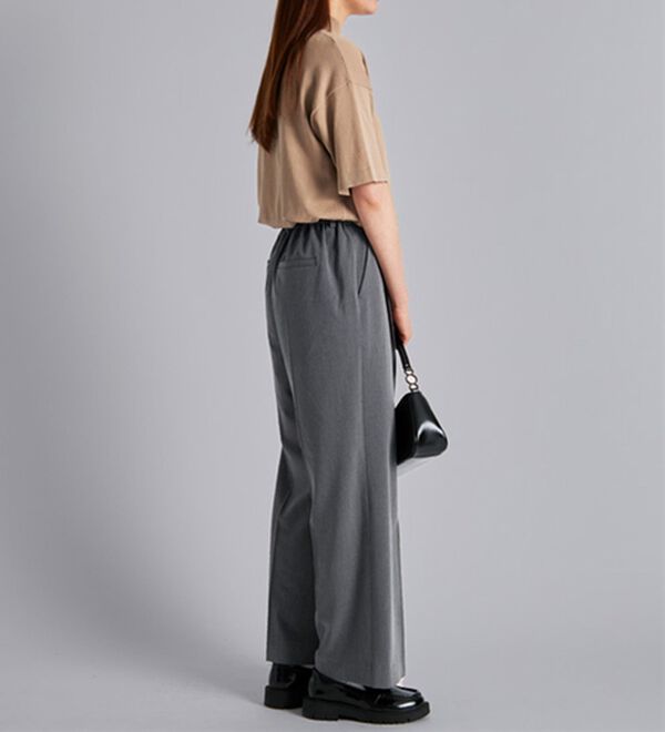 BELLUNA（ベルーナ）の「サマ見え！美脚タック使いワイドパンツ（ワイドパンツ・ガウチョ）」｜詳細画像