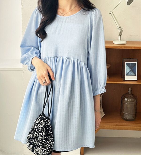 GeeRA（ジーラ）の「前後２ＷＡＹチェックペプラムチュニック（チュニック）」｜詳細画像