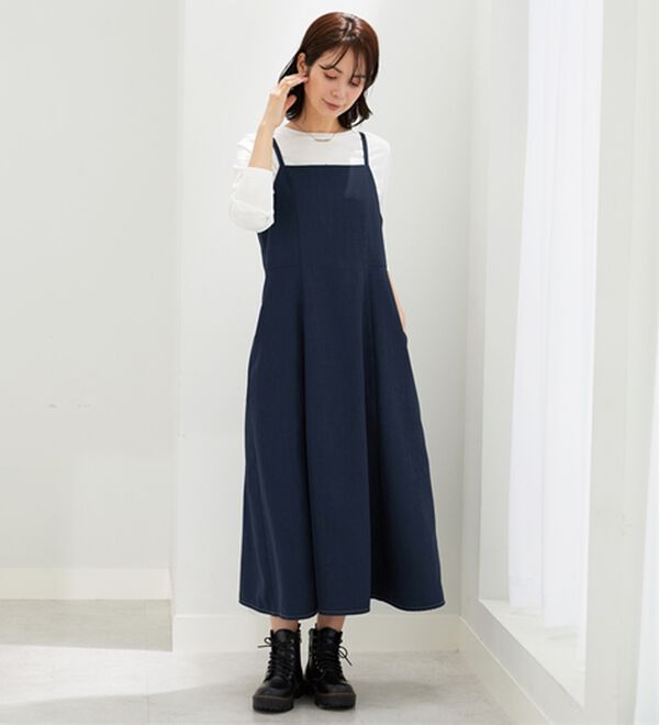 BELLUNA（ベルーナ）の「麻調ジャケット&times;キャミワンピアンサンブル（その他ワンピース）」｜詳細画像