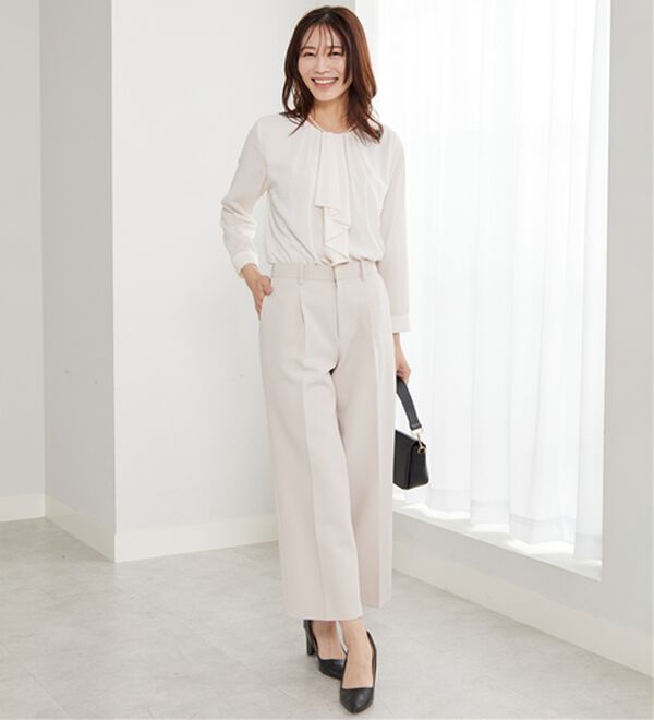 BELLUNA（ベルーナ）の「＜Ｃ／Ｓ＞センタータックワイドパンツ（ワイドパンツ・ガウチョ）」｜詳細画像