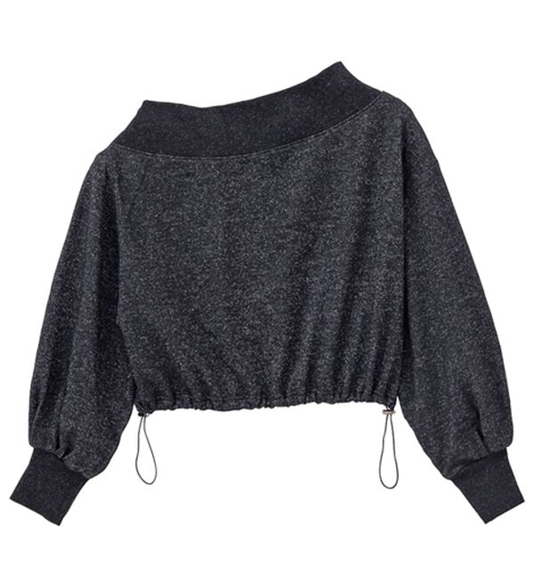 GeeRA（ジーラ）の「ラメオフショルスウェット（カットソー）」｜詳細画像