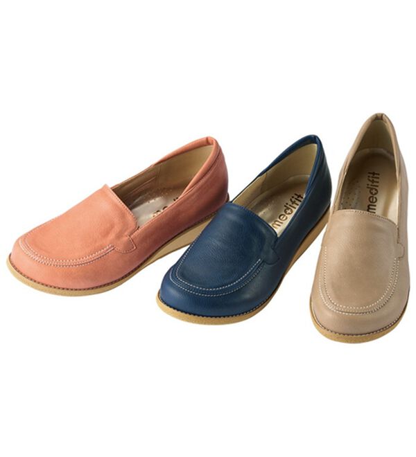 ルフラン（ルフラン）の「外反母趾対応　メディフィット５Ｅシンプルモカシンシューズ（フラットシューズ）」｜詳細画像