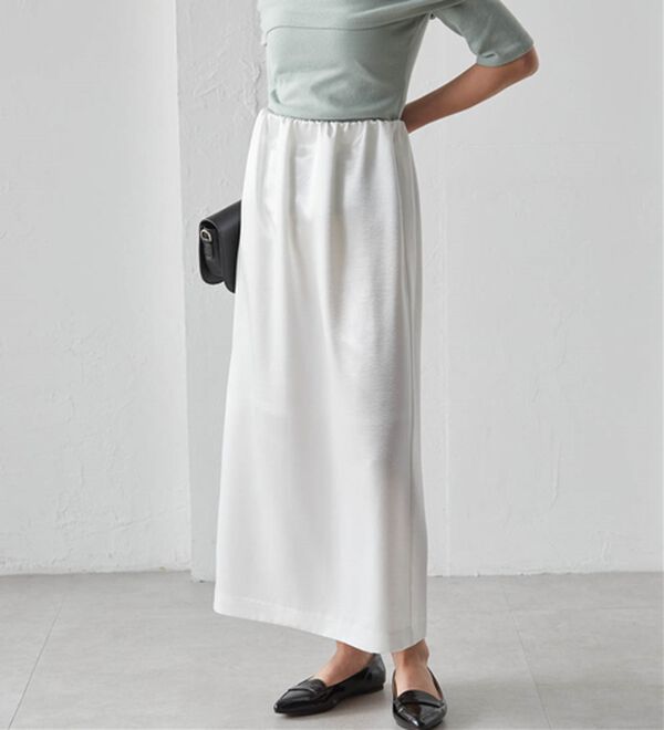 RANAN（ラナン）の「シャイニーサテンナロースカート（ロングスカート）」｜詳細画像