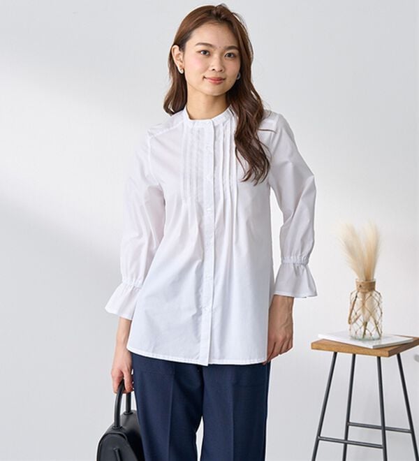 BELLUNA（ベルーナ）の「綿混素材春色ブラウス（ブラウス）」｜詳細画像