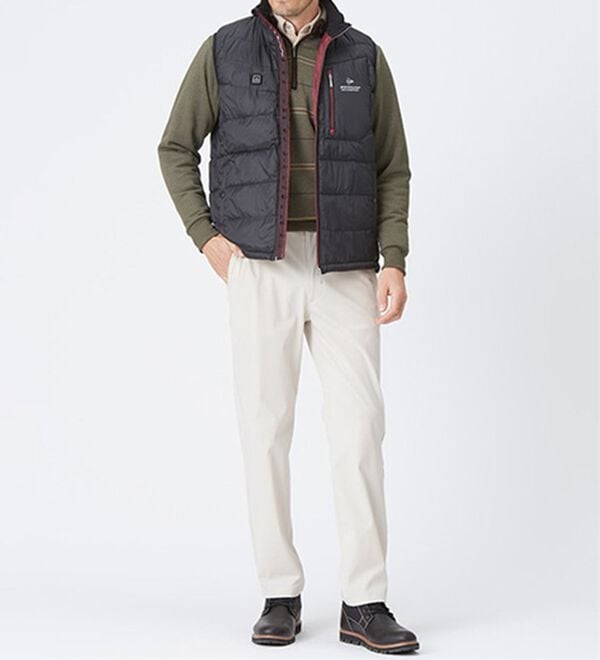 「＜ダンロップ・モータースポーツ＞秒・暖（すぐにあったか）ヒーター付ベスト（メンズベスト）」｜詳細画像