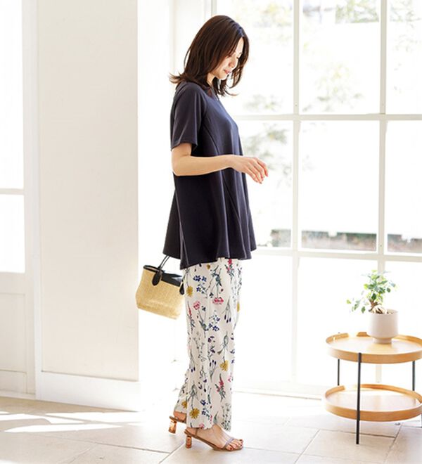 BELLUNA（ベルーナ）の「トレンド感が薫る！ポケット付ワイドパンツ（ワイドパンツ・ガウチョ）」｜詳細画像