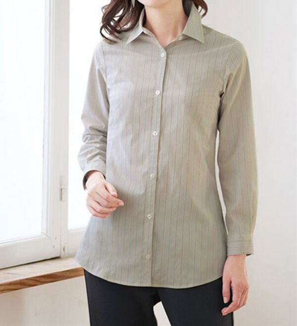 BELLUNA（ベルーナ）の「洗える！ストレッチイージーケアシャツ（シャツ）」｜詳細画像