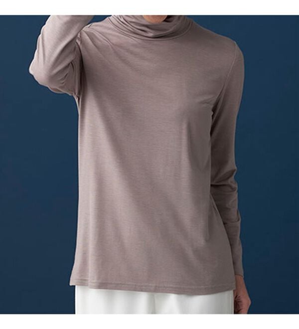 BELLUNA（ベルーナ）の「なめらかテンセル（ＴＭ）繊維ストレッチプルオーバー（カットソー）」｜詳細画像