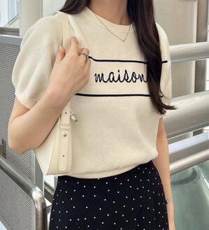 GeeRA（ジーラ）の「ロゴサマージャガードニット（ニット・セーター）」｜詳細画像