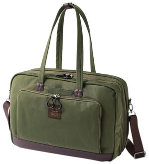 「旅のプロ考案！荷造りが楽しくなるボストンバッグ（その他メンズバッグ）」｜カーキ