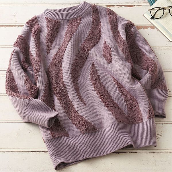 BELLUNA（ベルーナ）の「ニードルパンチ風ニットチュニック（チュニック）」｜詳細画像