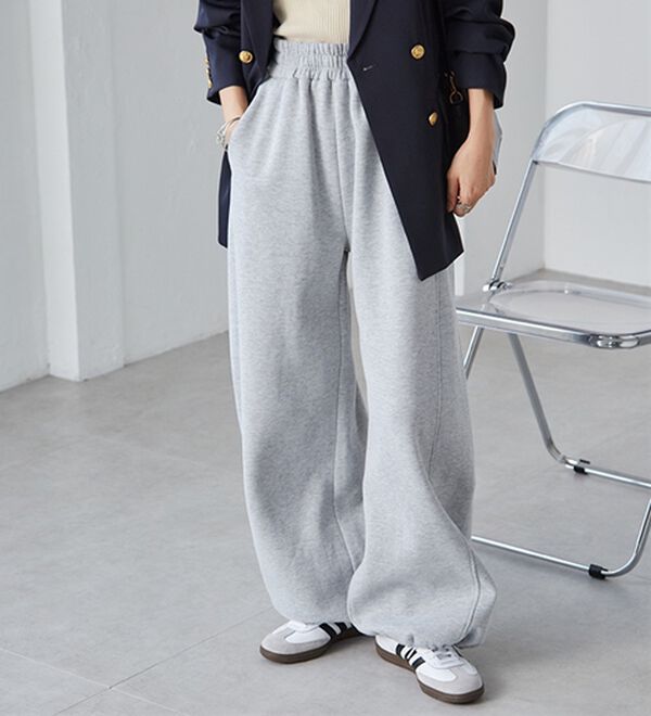 RANAN（ラナン）の「裏起毛カーブスウェットパンツ（その他パンツ）」｜詳細画像