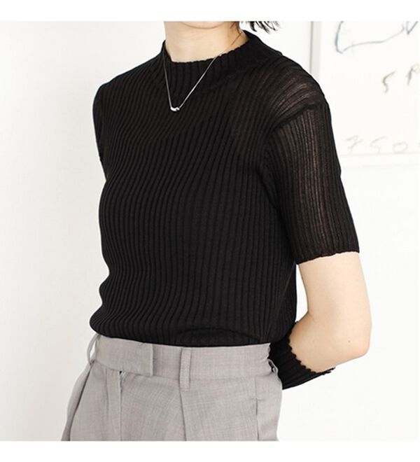 GeeRA（ジーラ）の「アームウォーマー付リブニット（ニット・セーター）」｜詳細画像