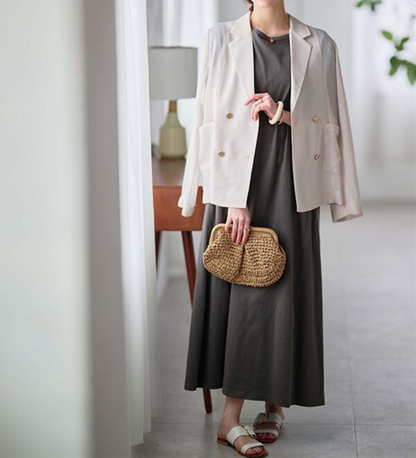 RANAN（ラナン）の「＜ＢＣ＞綿１００％ひんやりポケット付マキシワンピース（その他ワンピース）」｜詳細画像