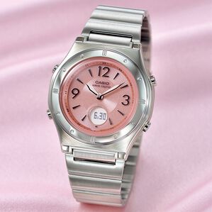 「≪ＴＶ限定★≫カシオ　ソーラー電波時計（レディス）（腕時計）」｜レディスピンク
