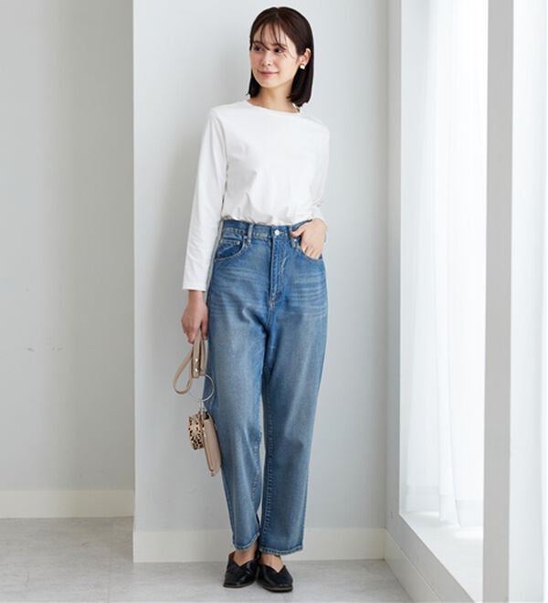 BELLUNA（ベルーナ）の「綿１００％大人顔サマ見えプルオーバー（カットソー）」｜詳細画像