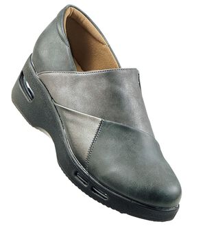 BELLUNA（ベルーナ）の「４Ｅダブルエア切替シューズ（スリッポン）」｜グレー