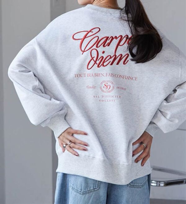 RANAN（ラナン）の「バックロゴ刺しゅうスウェット（トレーナー・スウェット）」｜詳細画像