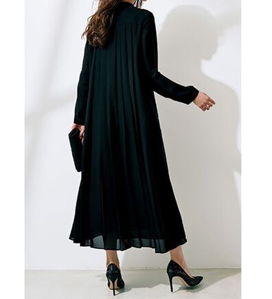 RANAN（ラナン）の「洗える！バックプリーツワンピース（ブラックフォーマル（喪服・礼服））」
