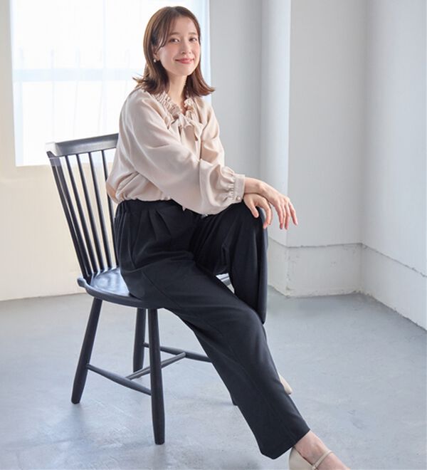 alotta（アロッタ）の「ぐーんと伸びる！ラクして美脚ワイドパンツ（ワイドパンツ・ガウチョ）」｜詳細画像