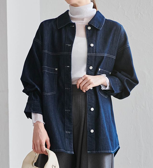 lanan ラナン　キルティングデニムジャケット ラナン キルティングデニムジャケット lanan ラナン キルティング