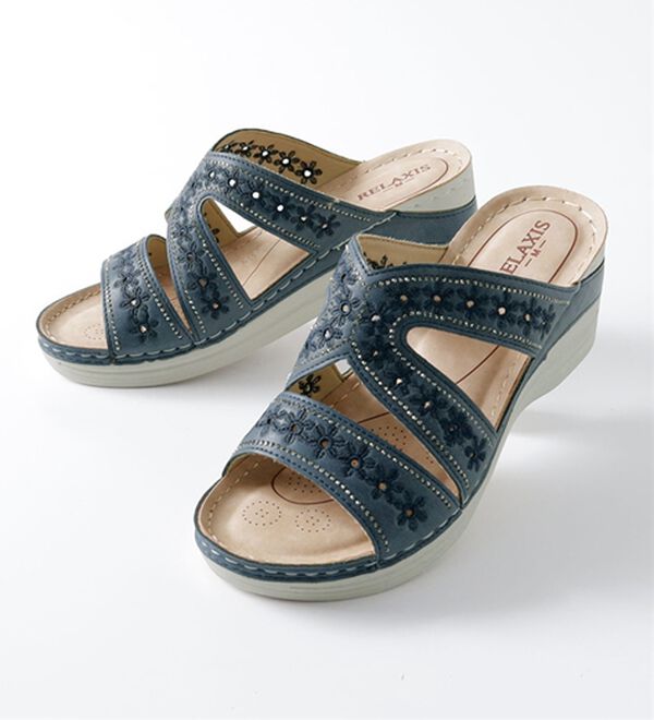 BELLUNA（ベルーナ）の「刺しゅうデザイン美脚魅せミュール（サンダル・ミュール）」｜詳細画像