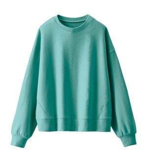 BELLUNA（ベルーナ）の「袖ワンポイント刺しゅう裏毛プルオーバー（カットソー）」｜ピーコック