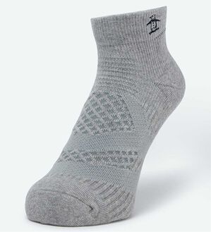 「＜マンシングウェア＞ショート丈Ｌ型ソックス（メンズ靴下・タイツ）」｜グレー