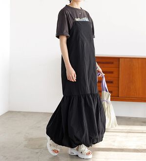 GeeRA（ジーラ）の「バルーンワンピース（その他ワンピース）」｜ブラック