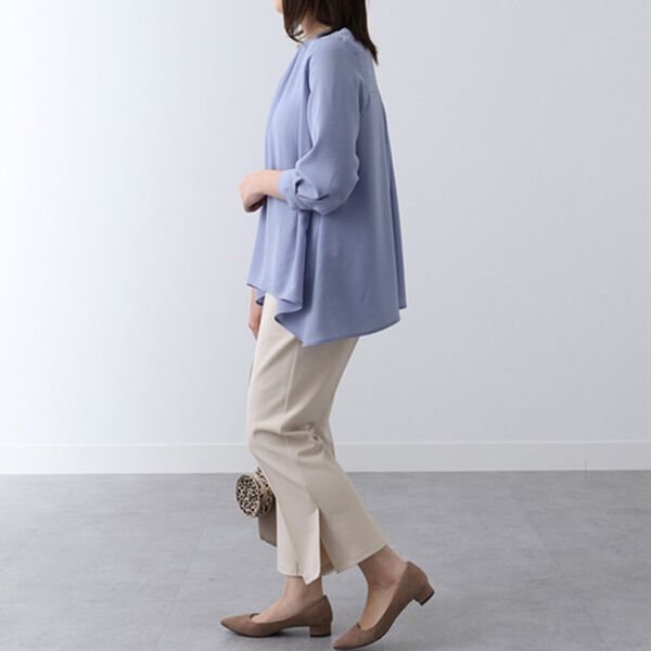 BELLUNA（ベルーナ）の「衿リブ使いブラウス（ブラウス）」｜詳細画像