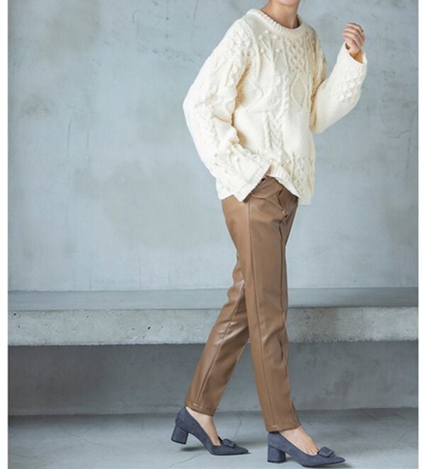 RANAN（ラナン）の「パッチワークケーブル編ニット（ニット・セーター）」｜詳細画像