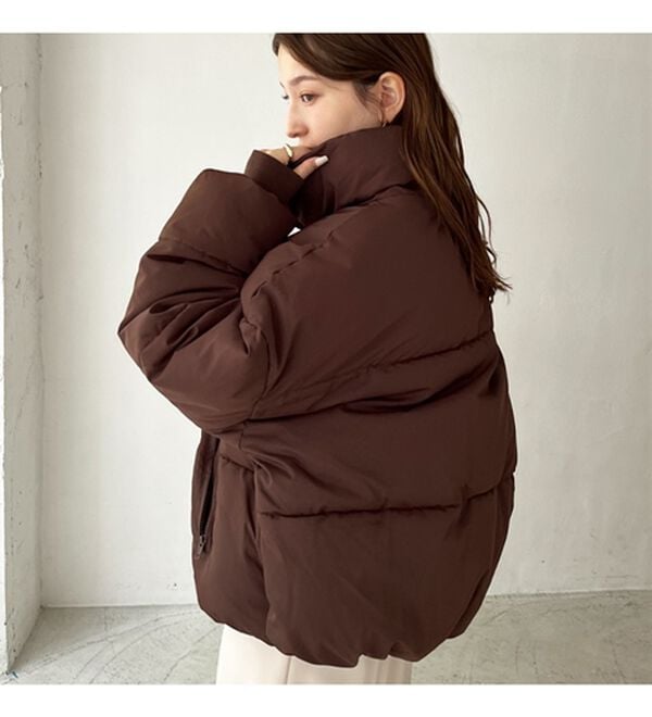 GeeRA（ジーラ）の「スタンドカラーフェイクダウンジャケット（ダウンコート・ジャケット・ベスト）」｜詳細画像