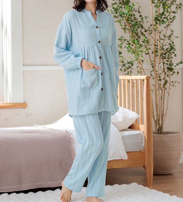 綿100％ふんわり可愛いダブルガーゼパジャマ - ベルーナ【公式】