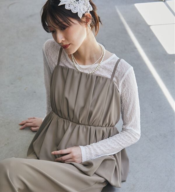 RANAN（ラナン）の「アシメバルーンパンツドレス（パンツスーツ）」｜詳細画像
