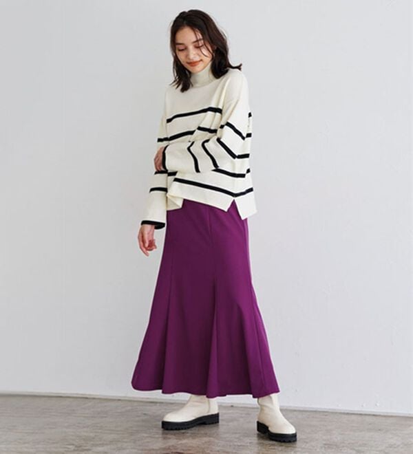 Pierrot（ピエロ）の「ストレッチマーメイドスカート（ロングスカート）」｜詳細画像