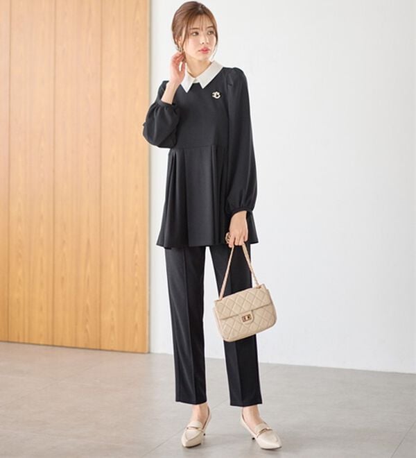 美品✨ アーヴェヴェ パンツ ブラウス セットアップ 3点セット 近年モデル 美品✨ アーヴェヴェ パンツ ブラウス セットアップ 3点セット 近年モデル