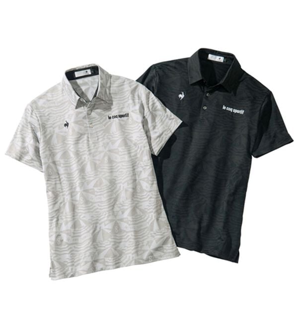 「＜ルコックスポルティフ＞マリンパラソルジャカード半袖シャツ（メンズシャツ）」｜詳細画像