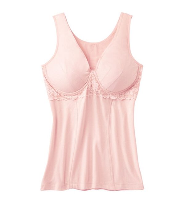 「【３色組】ノンワイヤーなのに綺麗見えカップ付インナー（肌着・インナーウェア）」｜詳細画像