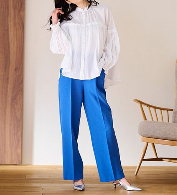 RANAN（ラナン）の「綿100％袖ボリューム刺しゅうブラウス（ブラウス）」｜詳細画像