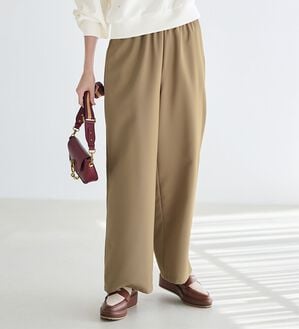 RANAN（ラナン）の「ウエストシャーリングギャザーパンツ（ワイドパンツ・ガウチョ）」｜詳細画像