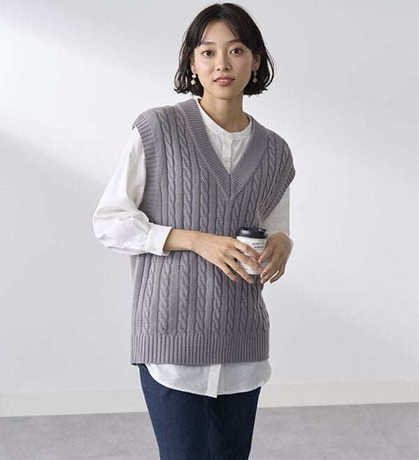 BELLUNA（ベルーナ）の「ニットベストアンサンブル（ベスト）」｜詳細画像