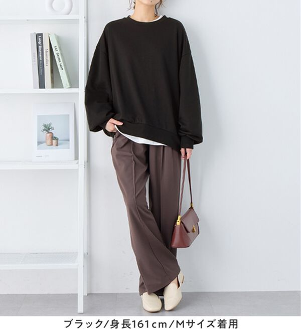 Viola e Viola（ヴィオラ エ ヴィオラ）の「袖ボリューム裏毛スウェットトップス（カットソー）」｜詳細画像