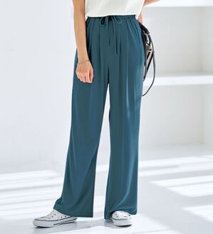 BELLUNA（ベルーナ）の「＜ジェラートポンチ＞イージーパンツ（フルレングスパンツ）」｜ブルー