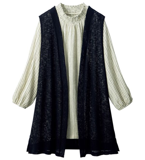 ルフラン（ルフラン）の「ジャカードプルオーバーベストアンサンブル（アンサンブル）」｜詳細画像