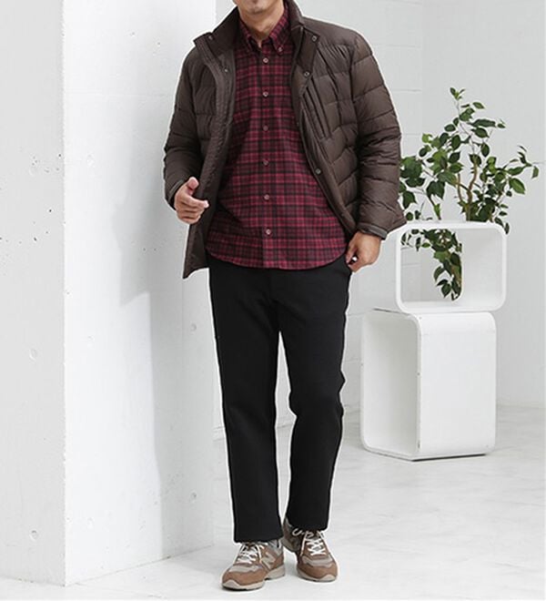 「＜バイロフト（Ｒ）＞カシミヤタッチネルシャツ（メンズシャツ）」｜詳細画像