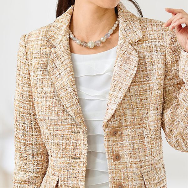 BELLUNA（ベルーナ）の「ファンシーツイードスカートセットアップ（その他スーツ）」｜詳細画像