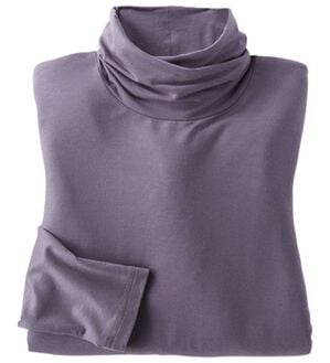 BELLUNA（ベルーナ）の「なめらかテンセル（ＴＭ）繊維ストレッチプルオーバー（カットソー）」｜グレイッシュパープル